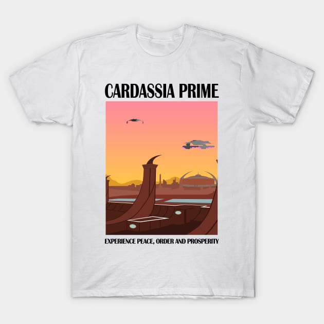 Star Trek - Travel Poster Cardassia Prime T-Shirt by AdriansFinalFrontier